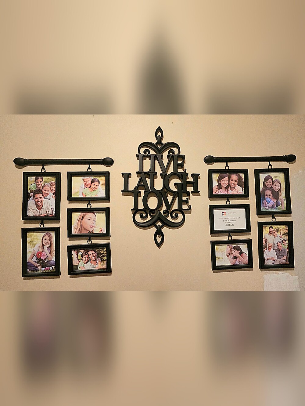 Never Used. Interiors By Design Wall Collage Photo Frame Set. Live Laugh Love